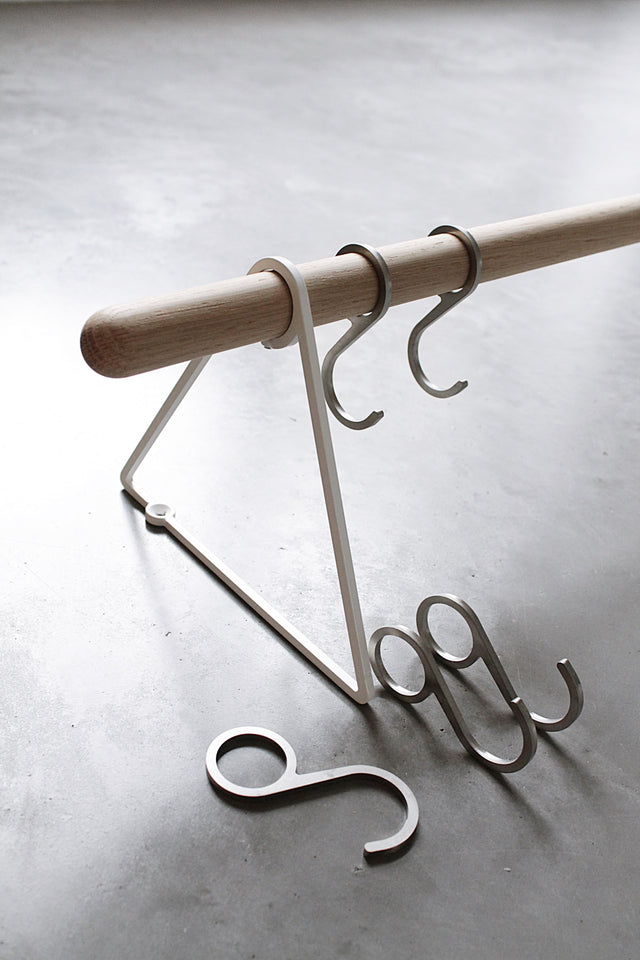 SOLID coatrack detail with hooks