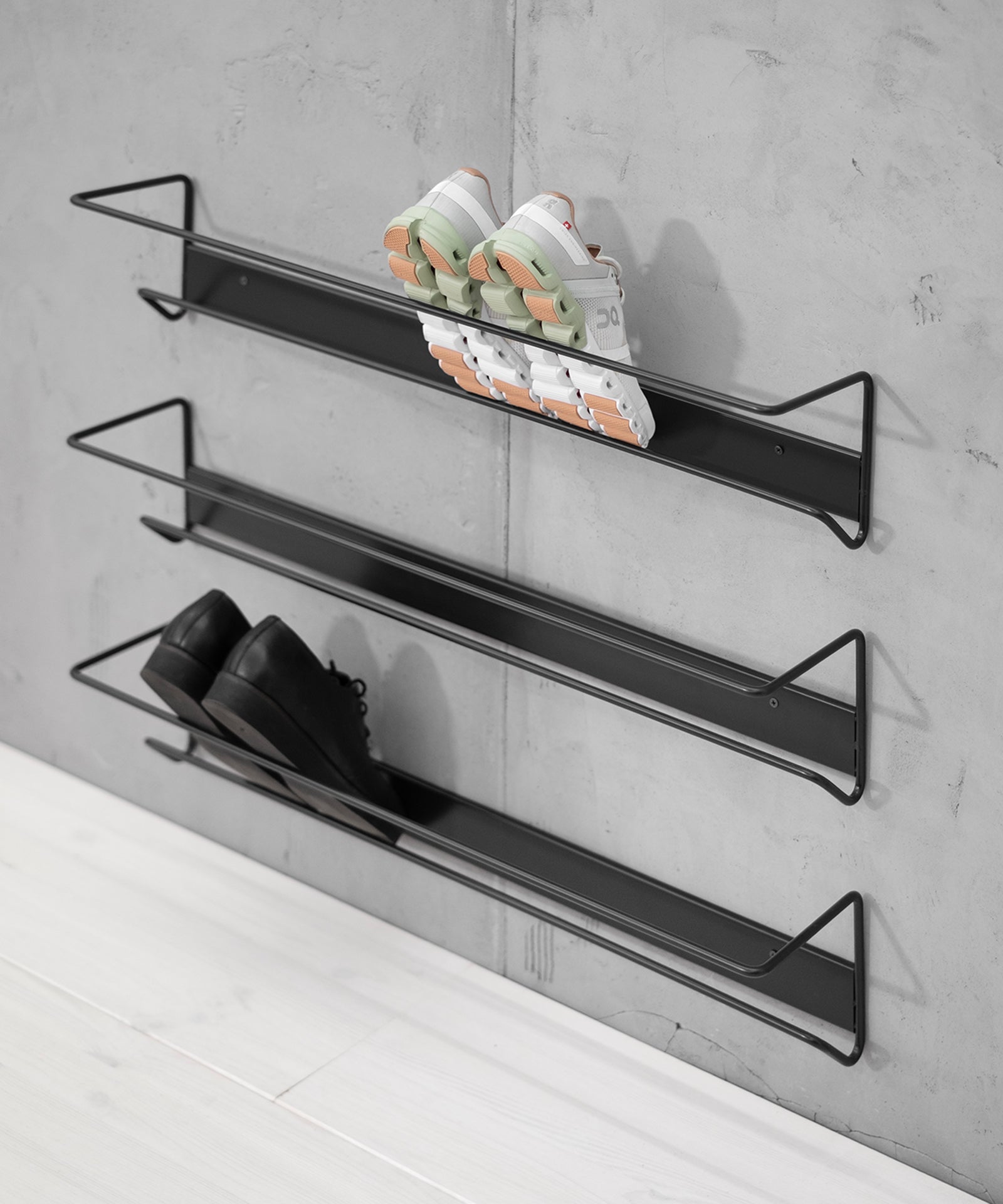 Hanging Shoe Storage Ideas Shoe Hooks For Wall AIRO Shoe Rack