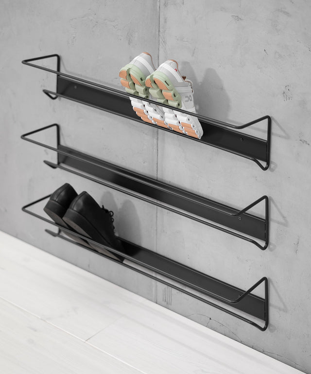 AIRO shoe rack Black Result Objects AIRO Schuhablage Schwarz Schuhregal Wand