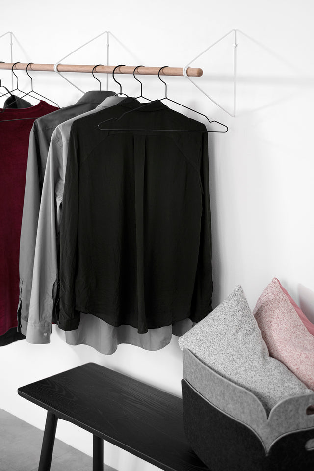Result Objects SPRING coatrack Garderobe Weiß Eichenholz