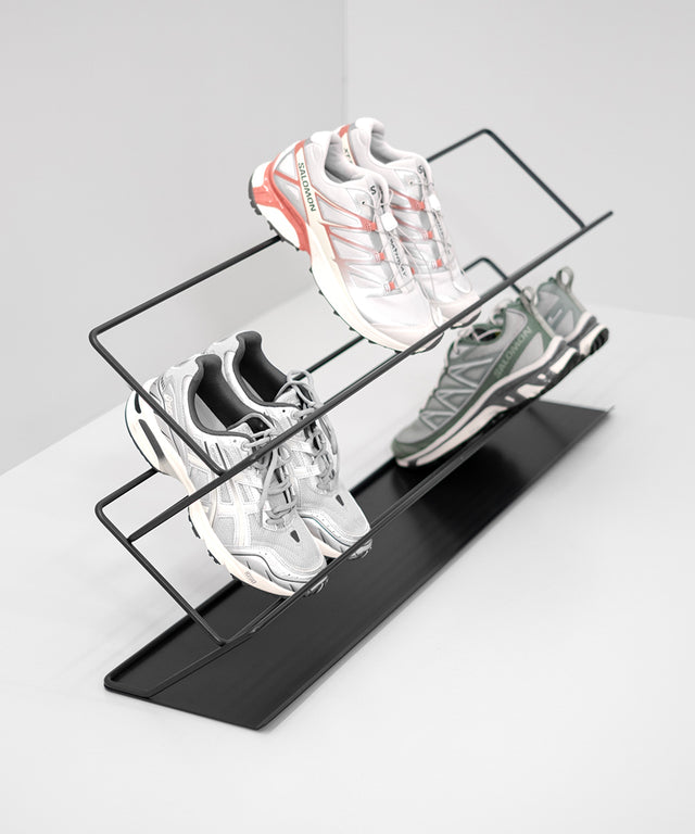STEP shoe shelf Black - Result Objects – STEP Schuhregal Schwarz