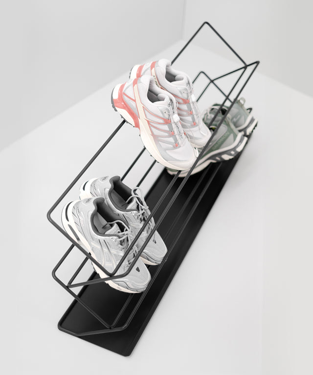 STEP shoe shelf Black - Result Objects – STEP Schuhregal Schwarz