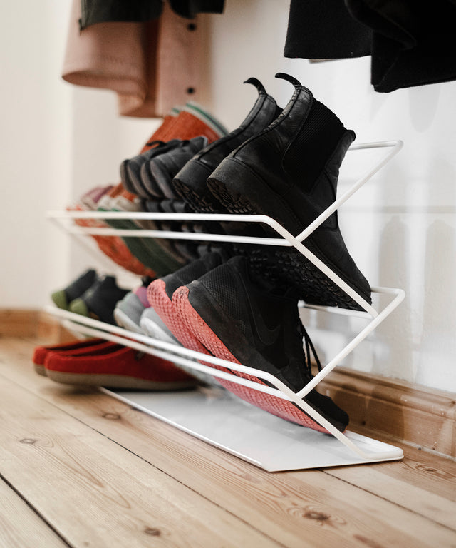 STEP shoe shelf White - Result Objects STEP Schuhregal Weiß
