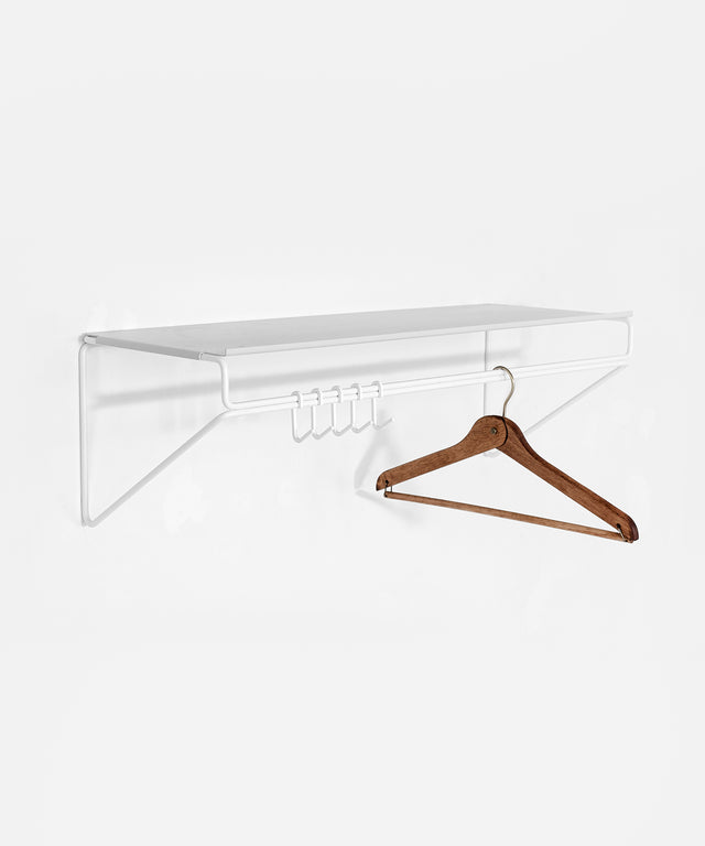 TRAFIC coatrack White with TRAFIC hooks White – Result Objects – TRAFIC Garderobe Weiß mit TRAFIC Garderobenhaken Weiß