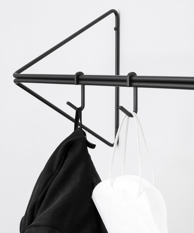 Result Objects SYNC coatrack Black Garderobe Schwarz Wandmontage Garderobenhaken